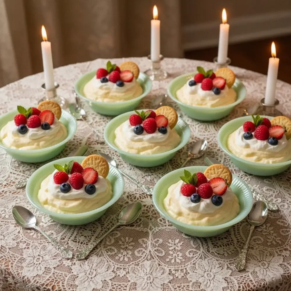 7 Fire King Jadeite Jane Ray Dessert Bowls-Anchor Hocking-Vintage Set-Berry-Milk